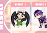 create cute chibi character for your oc, fanart in anime style